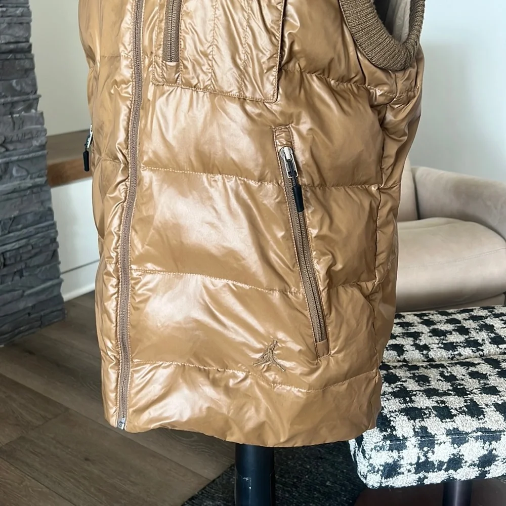 Men's Quilted Puffer Vest - Tan